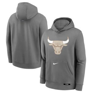 Nike Chicago Bulls Youth Steel 2024/25 City Enchanting Edition Club Fleece Pullover Hoodie Celebrate your team! Order this commemorative jersey.