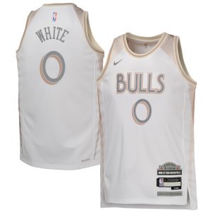 Nike Coby Exceptional White Chicago Bulls Youth White 2024/25 Swingman Player Jersey City Edition Authentic look! Wear this genuine jersey.