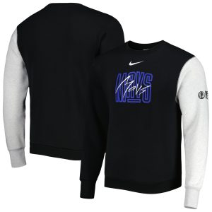 Nike Dallas Remarkable Mavericks Black/Heather Gray Courtside Versus Force & Flight Pullover Sweatshirt Act fast! Only a handful left. Secure this amazing jersey now.