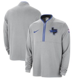 Nike Dallas Mavericks Silver 2023/24 Sophisticated City Edition Authentic Coaches Half Zip Top Last chance! Grab this awesome jersey before it's gone for good.