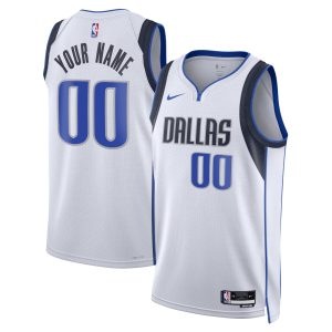 Nike Dallas Mavericks Unisex White Swingman Custom Jersey Terrific Association Edition Show your dedication! Own this special jersey for your team.