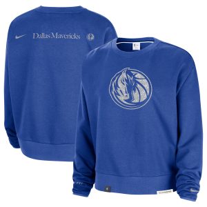 Nike Dallas Mavericks Women's Blue Standard Issue Courtside Performance Pullover Sweatshirt High - quality High - demand item! Order this sought - after jersey immediately.