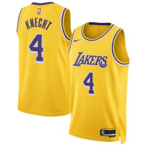 Nike Dalton Knecht Los Angeles Lakers Unisex Notable Gold Swingman Jersey Sports enthusiasts