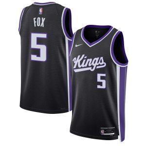 Nike De'Aaron Fox Sacramento Kings Unisex Black Outstanding Swingman Jersey Icon Edition New arrival! Check out this fresh and exciting jersey.