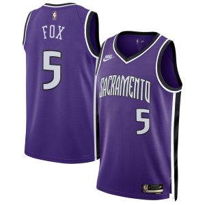 Nike De'Aaron Fox Sacramento Kings Unisex Purple 2024/25 Phenomenal Swingman Jersey Classic Edition Show your dedication! Own this special jersey for your team.