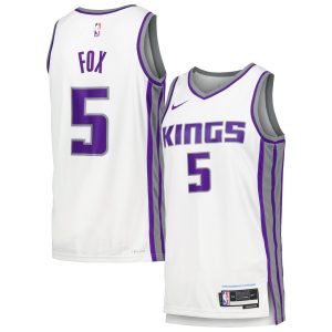 Nike De'Aaron Fox Sacramento Kings Striking White Swingman Player Jersey Association Edition Celebrate your team! Order this commemorative jersey.