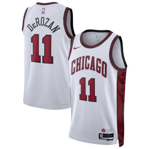 Nike DeMar DeRozan Chicago Bulls Unisex White 2022/23 Swingman Jersey City Edition Delightful Be the first! Order this trendy jersey ahead of the crowd.