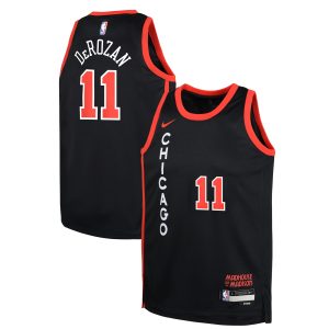Nike DeMar DeRozan Amazing Chicago Bulls Youth Black Swingman Replica Jersey City Edition Collectors