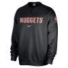 Nike Denver Nuggets Black Courtside Standard Issue Performance Pullover Delightful Sweatshirt Sports fans