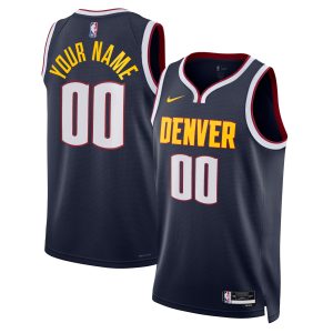 Nike Denver Nuggets Unisex Navy Swingman Custom Jersey Icon Edition Dashing High - demand item! Order this sought - after jersey immediately.