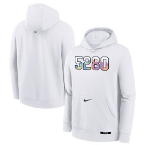 Nike Denver Nuggets Youth White 2024/25 City Unique Edition Club Fleece Pullover Hoodie For the true fans! Secure this authentic jersey now.