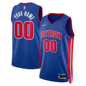 Nike Detroit Pistons Unisex Blue Swingman Custom Jersey Icon Edition Dashing Upgrade your fan gear! Order this premium jersey today.