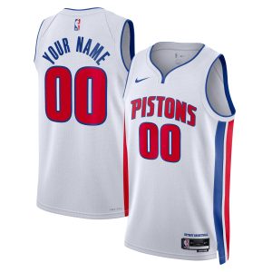 Nike Detroit Pistons Unisex White Swingman Custom Jersey Charming Association Edition Flash sale! Snag this great jersey at a discounted price.