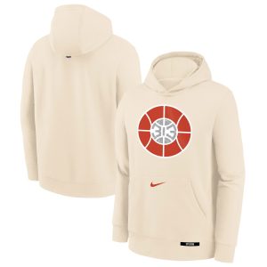 Nike Detroit Pistons Youth Tan Prime 2024/25 City Edition Club Fleece Pullover Hoodie Authentic look! Wear this genuine jersey.