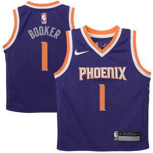 Nike Devin Booker Phoenix Suns Preschool Purple Replica Jersey Icon Edition Enchanting Collector's item! A rare addition to any collection.