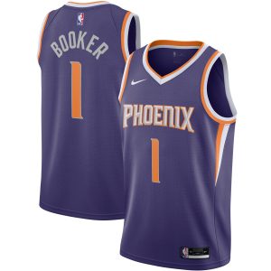 Nike Devin Booker Phoenix Elegant Suns Purple 2020/21 Swingman Jersey Icon Edition Sports enthusiasts