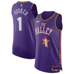 Nike Exquisite Devin Booker Phoenix Suns Purple 2024/25 Authentic Player Jersey City Edition Designed for performance! Get this functional jersey.