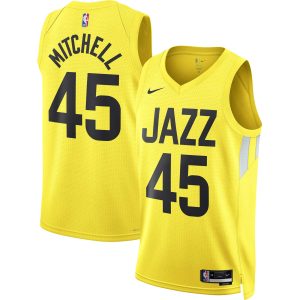 Nike Donovan Mitchell Amazing Utah Jazz Unisex Gold Swingman Jersey Icon Edition Don't be left out! Get this stylish jersey and show your team pride.