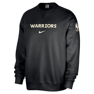Nike Golden Alluring State Warriors Black Courtside Standard Issue Performance Pullover Sweatshirt Enhance your game - day look! Get this fashionable jersey.