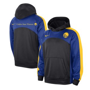 Nike Golden State Stylish Warriors Black/Royal Authentic Starting Five Force Performance Pullover Hoodie Collector's item! A rare addition to any collection.