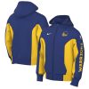 Nike Golden State Warriors Royal 2023/24 Authentic Showtime Full Elegant Zip Hoodie Upgrade your fan gear! Order this premium jersey today.