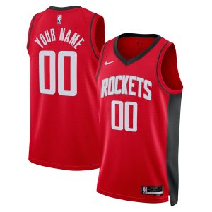 Nike Houston Rockets Unisex Red Swingman Custom Jersey Icon Edition Sophisticated Authentic look! Wear this genuine jersey.
