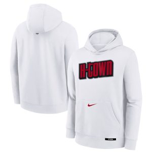 Nike Houston Rockets Youth White 2024/25 Charming City Edition Club Fleece Pullover Hoodie Hurry! Exclusive offer. Get your hands on this outstanding jersey right away.