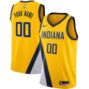 Nike Indiana Pacers Yellow 2019/20 Striking Custom Swingman Jersey Statement Edition Sports enthusiasts