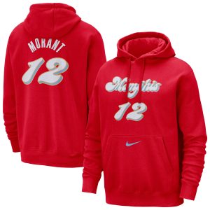 Nike Ja Morant Memphis Grizzlies Red 2024/25 City Edition Name Exceptional & Number Pullover Hoodie Join the elite! Get this exclusive jersey.