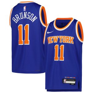 Nike Jalen Brunson New York Knicks Youth Blue Swingman Jersey Icon Amazing Edition Act fast! Only a handful left. Secure this amazing jersey now.