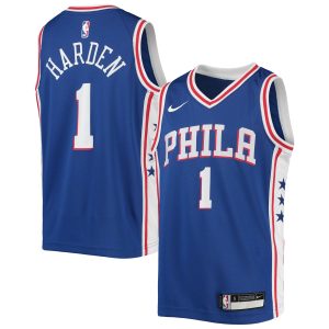 Nike James Harden Philadelphia 76ers Youth Royal Swingman Dashing Jersey Icon Edition Designed for performance! Get this functional jersey.