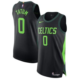 Nike Jayson Tatum Outstanding Boston Celtics Black 2024/25 Authentic Player Jersey City Edition Collectors