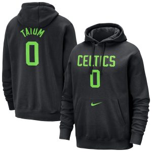 Nike Jayson Tatum Boston Celtics Black 2024/25 City Edition Premium Name & Number Pullover Hoodie Stand out from the crowd! Wear this eye - catching jersey.