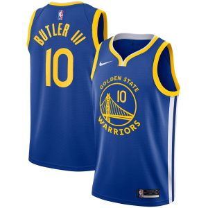 Nike Jimmy Butler III Golden State Warriors Youth Royal Swingman Jersey Alluring Icon Edition For the true fans! Secure this authentic jersey now.
