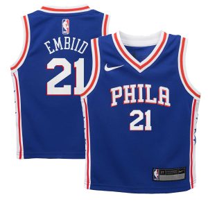 Nike Fabulous Joel Embiid Philadelphia 76ers Preschool Royal Swingman Player Jersey Icon Edition Don't be left out! Get this stylish jersey and show your team pride.