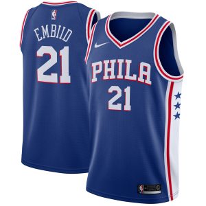 Nike Joel Embiid Philadelphia 76ers Exquisite Royal Swingman Jersey Icon Edition Retailers