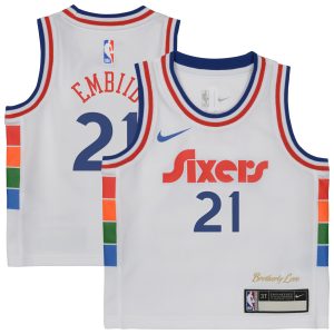 Nike Joel Embiid Philadelphia 76ers Toddler White 2024/25 Sophisticated Swingman Player Jersey City Edition Designed for performance! Get this functional jersey.