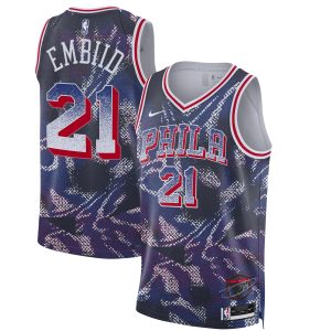 Nike Alluring Joel Embiid Philadelphia 76ers Unisex Navy 2025 Select Series Swingman Player Jersey Stand out from the crowd! Wear this eye - catching jersey.