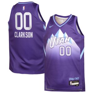 Nike Jordan Clarkson Utah Jazz Youth Purple 2024/25 Remarkable Swingman Player Jersey City Edition Best - selling! Order this popular jersey before it's out of stock.