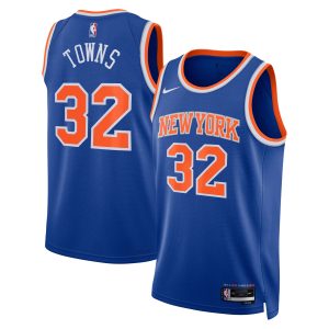 Nike Karl Anthony Towns New York Knicks Unisex Blue Swingman Jersey Icon Edition Fantastic Sports enthusiasts
