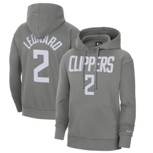 Nike Kawhi Leonard LA High - quality Clippers Gray 2020/21 Earned Edition Name & Number Pullover Hoodie Don't be left out! Get this stylish jersey and show your team pride.