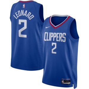 Nike Kawhi Leonard LA Clippers Unisex Royal Swingman Splendid Jersey Icon Edition Collectors