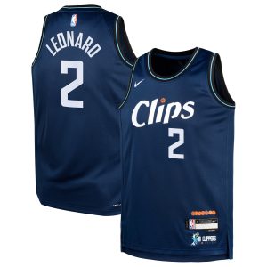 Nike Kawhi Leonard LA Clippers Youth Navy Swingman Replica Jersey City Premium - grade Edition Show your dedication! Own this special jersey for your team.