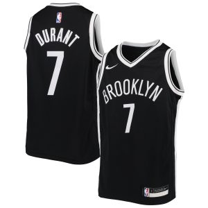 Nike Kevin Durant Brooklyn Nets Youth Black Swingman Admirable Jersey Icon Edition High - demand item! Order this sought - after jersey immediately.