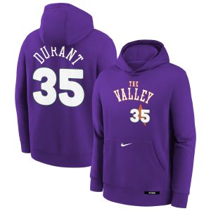 Nike Kevin Durant Phoenix Suns Youth Purple 2024/25 City Edition Name & Number Pullover Hoodie Fantastic For the true fans! Secure this authentic jersey now.