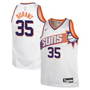 Nike Kevin Durant Phoenix High - quality Suns Youth White Swingman Jersey Association Edition Don't be left out! Get this stylish jersey and show your team pride.
