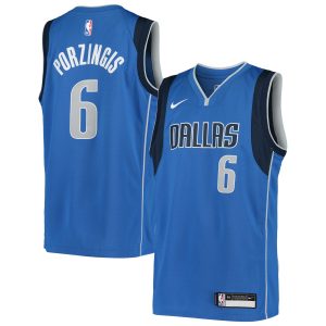Nike Kristaps Porzingis Dallas Mavericks Youth Blue Swingman Premium - grade Jersey Icon Edition Designed for performance! Get this functional jersey.
