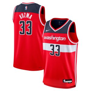 Nike Kyle Splendid Kuzma Washington Wizards Youth Red Swingman Jersey Icon Edition Sports fans