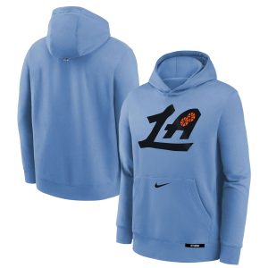 Nike Impressive LA Clippers Youth Light Blue 2024/25 City Edition Club Fleece Pullover Hoodie For a short time only! Don't miss out on this fantastic jersey.