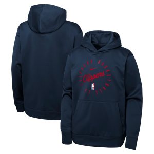 Nike LA Clippers Youth Navy Performance Amazing Practice Spotlight Pullover Hoodie Limited edition! Don't miss your chance to own this unique jersey.